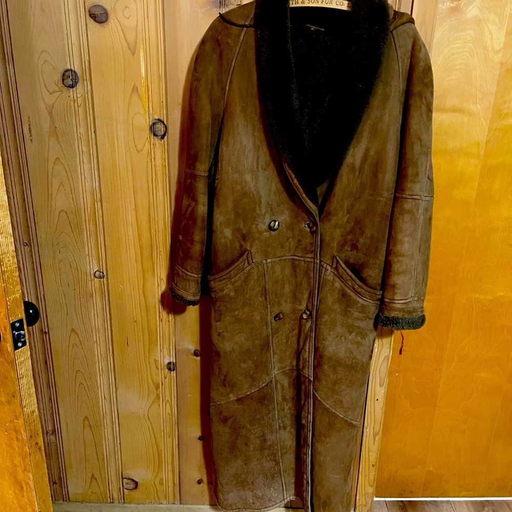 Vintage genuine sheepskin coat.